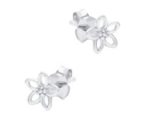 Cute Bow Shaped Silver Stud Earring STS-6481